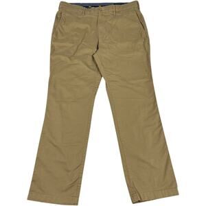 Cremiux Khaki Pants Comfort Stretch Straight Leg Men's 34x30 Minimal Clean Boy